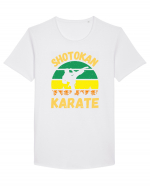 Shotokan Karate Tricou mânecă scurtă guler larg Bărbat Skater