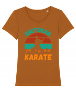 Shotokan Karate Tricou mânecă scurtă guler larg fitted Damă Expresser