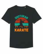 Shotokan Karate Tricou mânecă scurtă guler larg Bărbat Skater