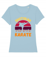 Shotokan Karate Tricou mânecă scurtă guler larg fitted Damă Expresser