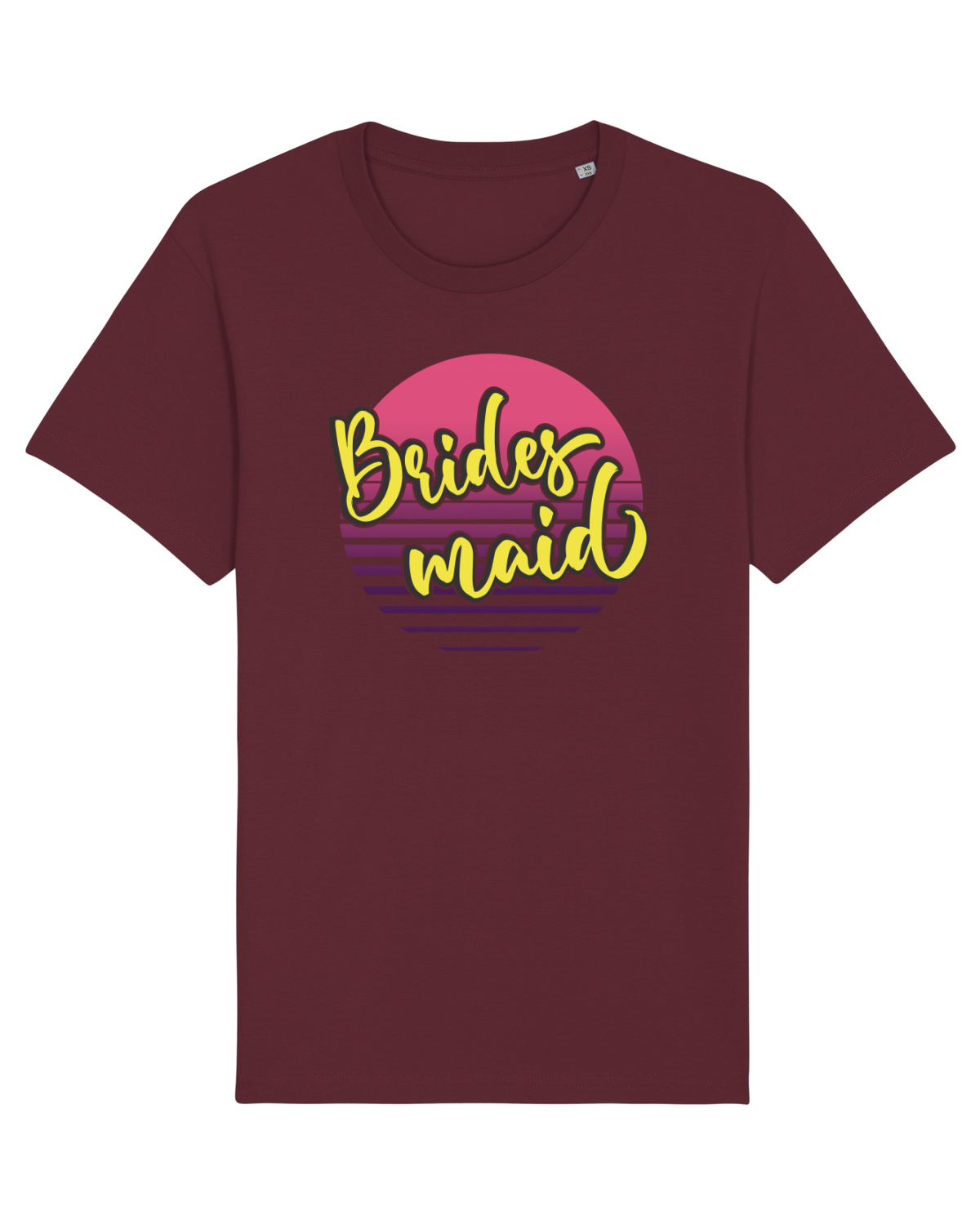 Tricou mânecă scurtă Unisex Rocker Burgundy