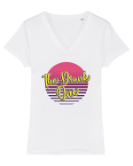 Girls party - The drunk one Tricou mânecă scurtă guler V Damă Evoker