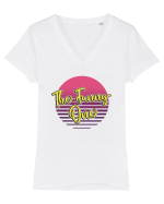Girls party - The funny one Tricou mânecă scurtă guler V Damă Evoker