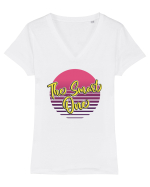 Girls party - The smart one Tricou mânecă scurtă guler V Damă Evoker