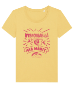Iresponsabilă - eu mă mărit Tricou mânecă scurtă guler larg fitted Damă Expresser
