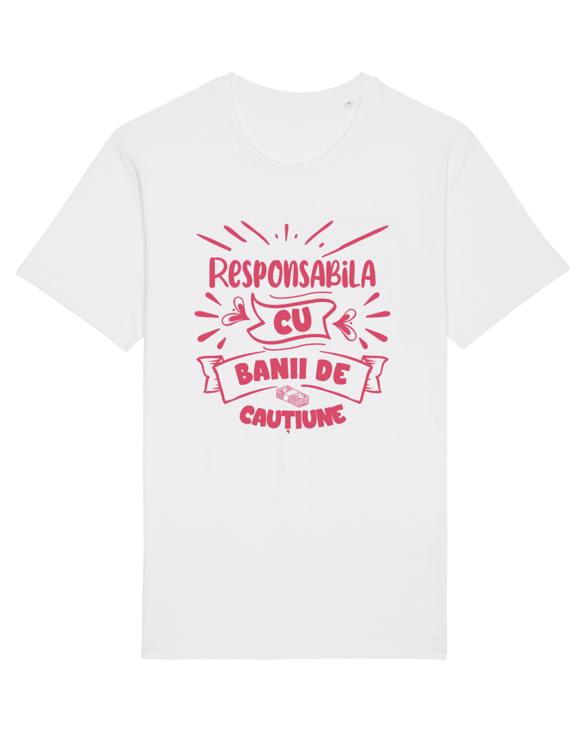 Tricou mânecă scurtă Unisex Rocker White