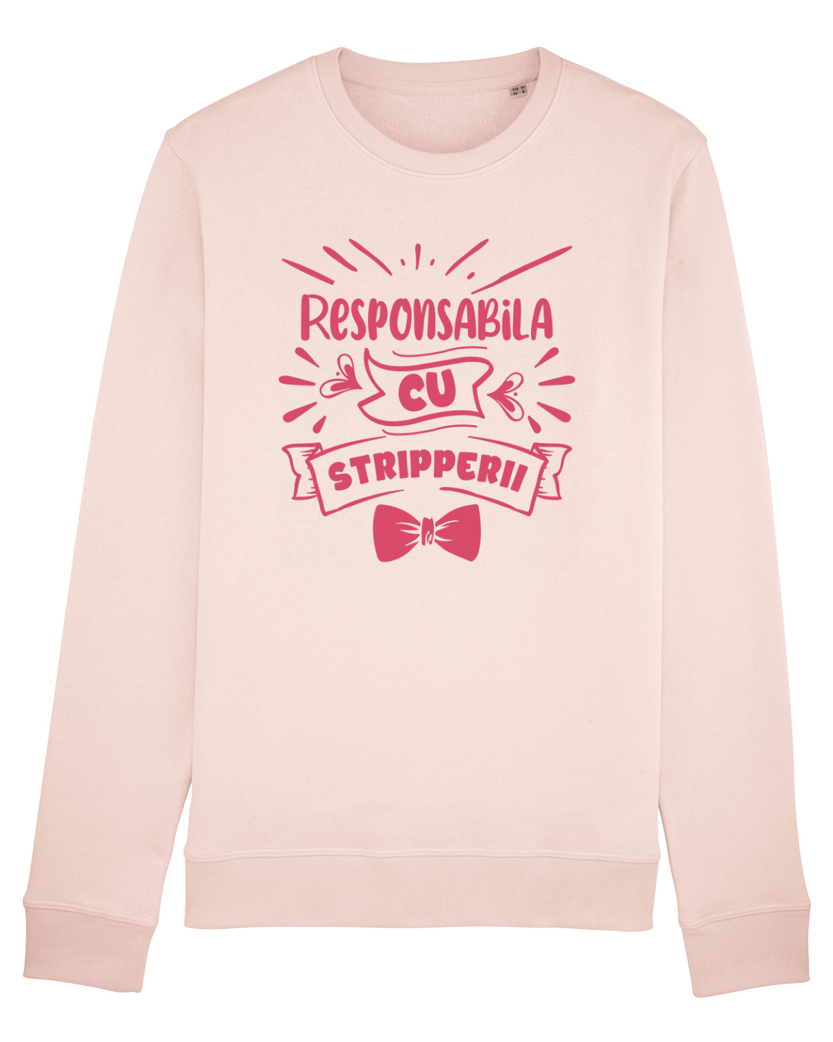 Bluză mânecă lungă Unisex Rise Candy Pink