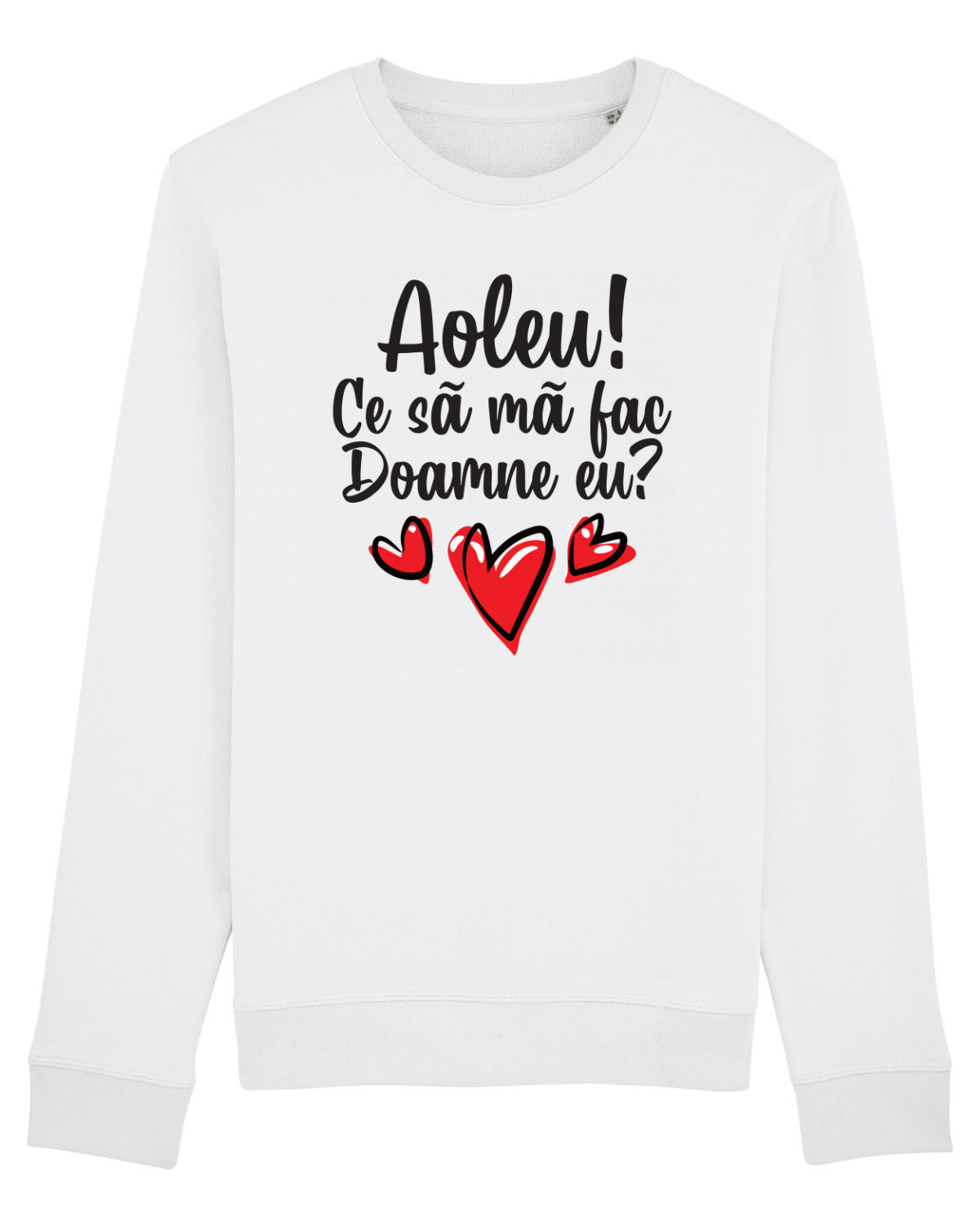 Bluză mânecă lungă Unisex Rise White