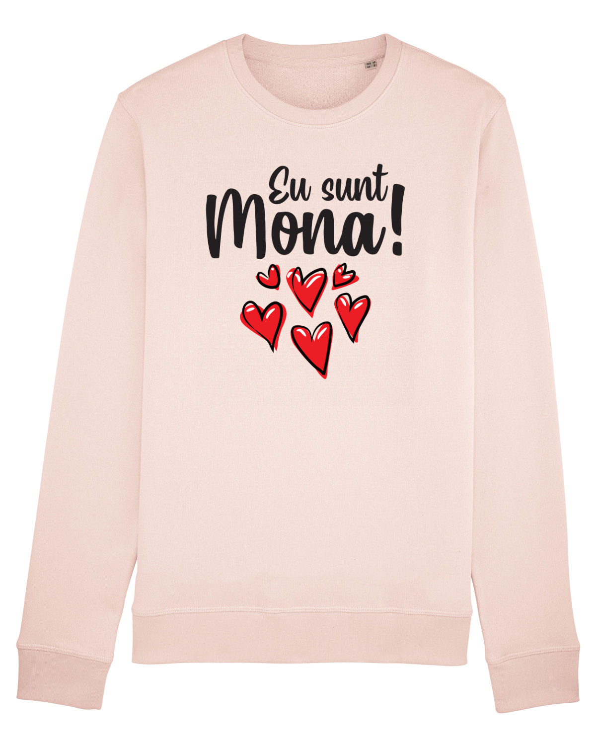 Bluză mânecă lungă Unisex Rise Candy Pink