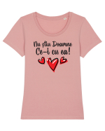 De petrecere - Nu știu Doamne ce-i cu ea Tricou mânecă scurtă guler larg fitted Damă Expresser