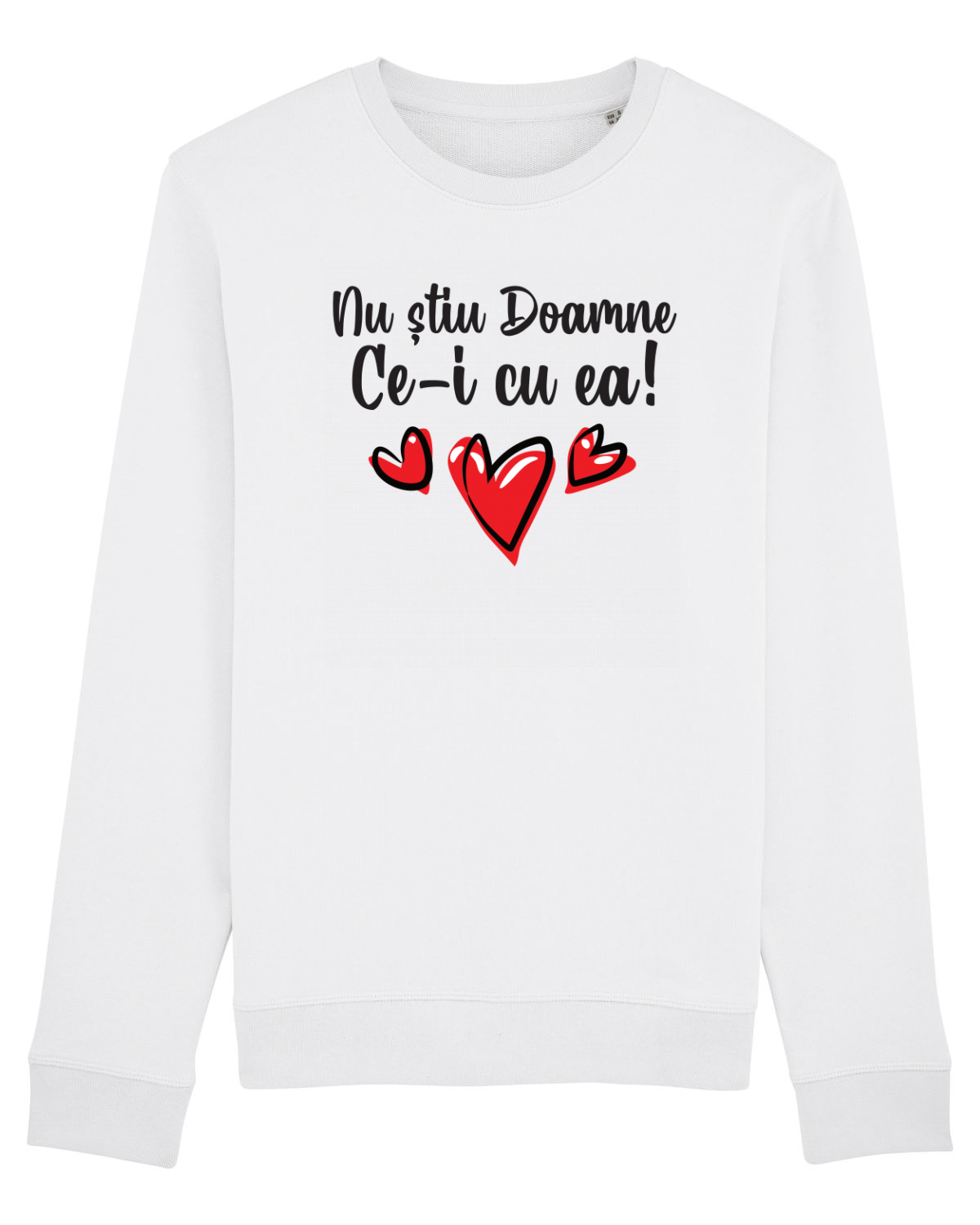 Bluză mânecă lungă Unisex Rise White