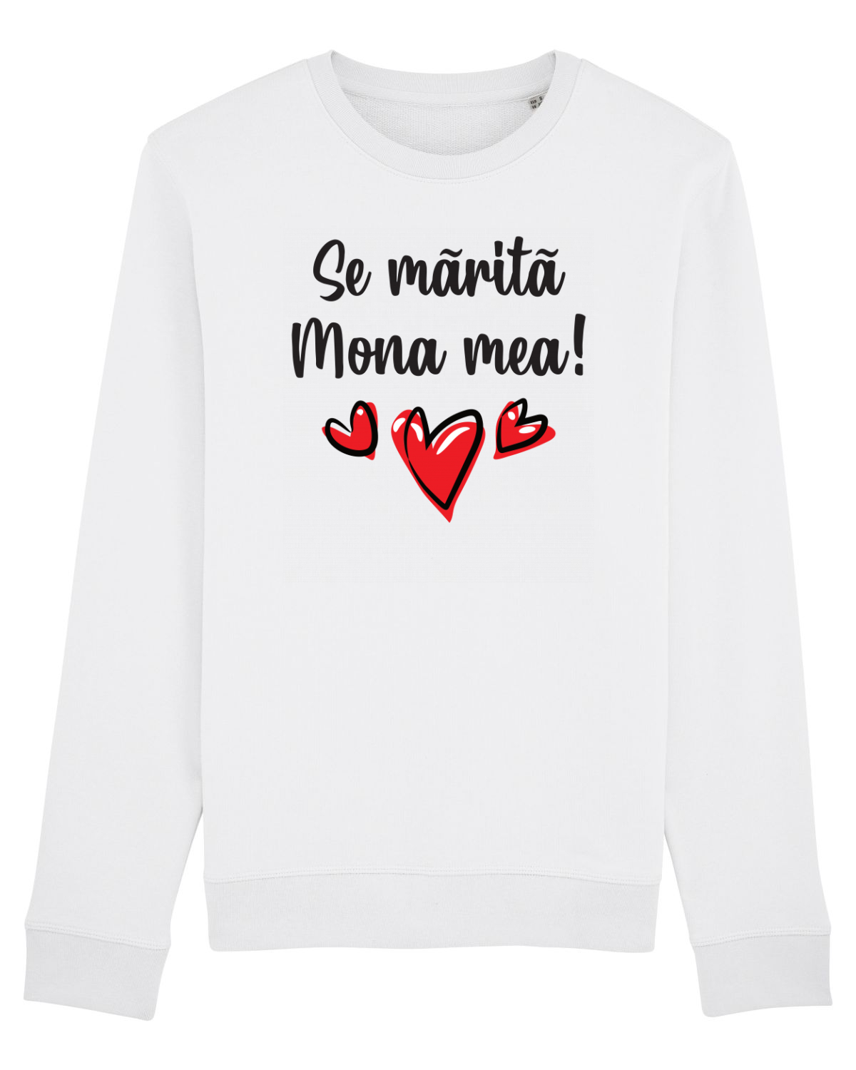 Bluză mânecă lungă Unisex Rise White