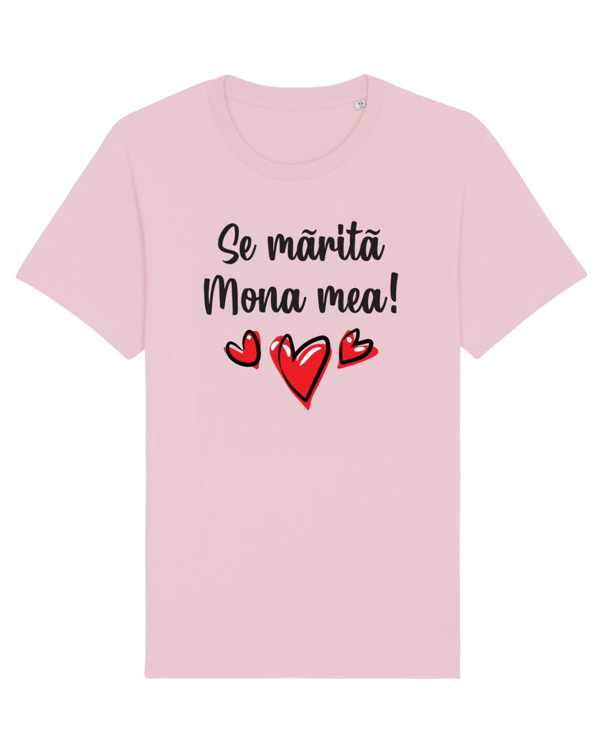 Tricou mânecă scurtă Unisex Rocker Cotton Pink