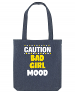 Caution - bad girl mood Sacoșă textilă