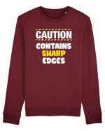 Caution - contains sharp edges Bluză mânecă lungă Unisex Rise