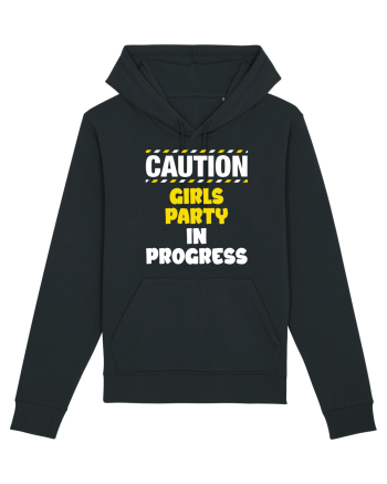 Caution - girls party in progress Black