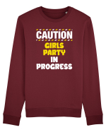 Caution - girls party in progress Bluză mânecă lungă Unisex Rise