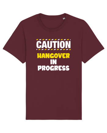 Caution - hangover in progress Burgundy