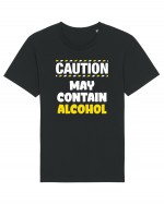 Caution - may contain alcohol Tricou mânecă scurtă Unisex Rocker