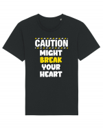 Caution - might break your heart Tricou mânecă scurtă Unisex Rocker