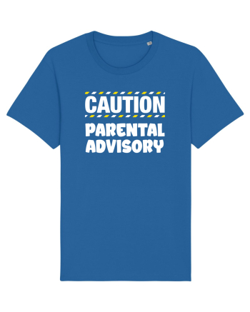 Caution - parental advisory Royal Blue