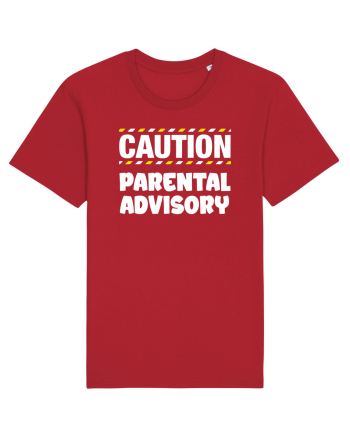 Caution - parental advisory Red