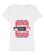 Stațiunea Mamaia Tricou mânecă scurtă guler V Damă Evoker
