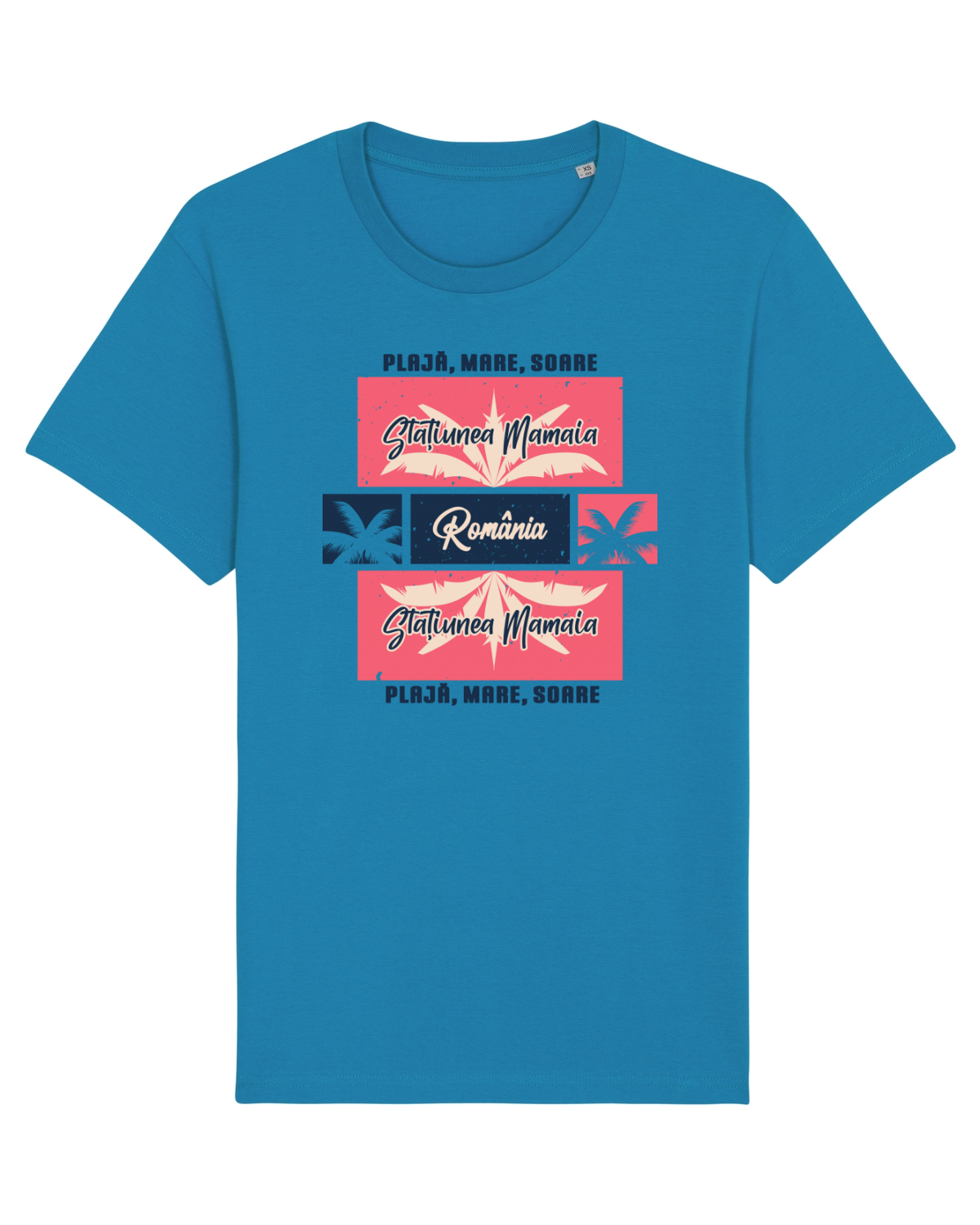 Tricou mânecă scurtă Unisex Rocker Azur