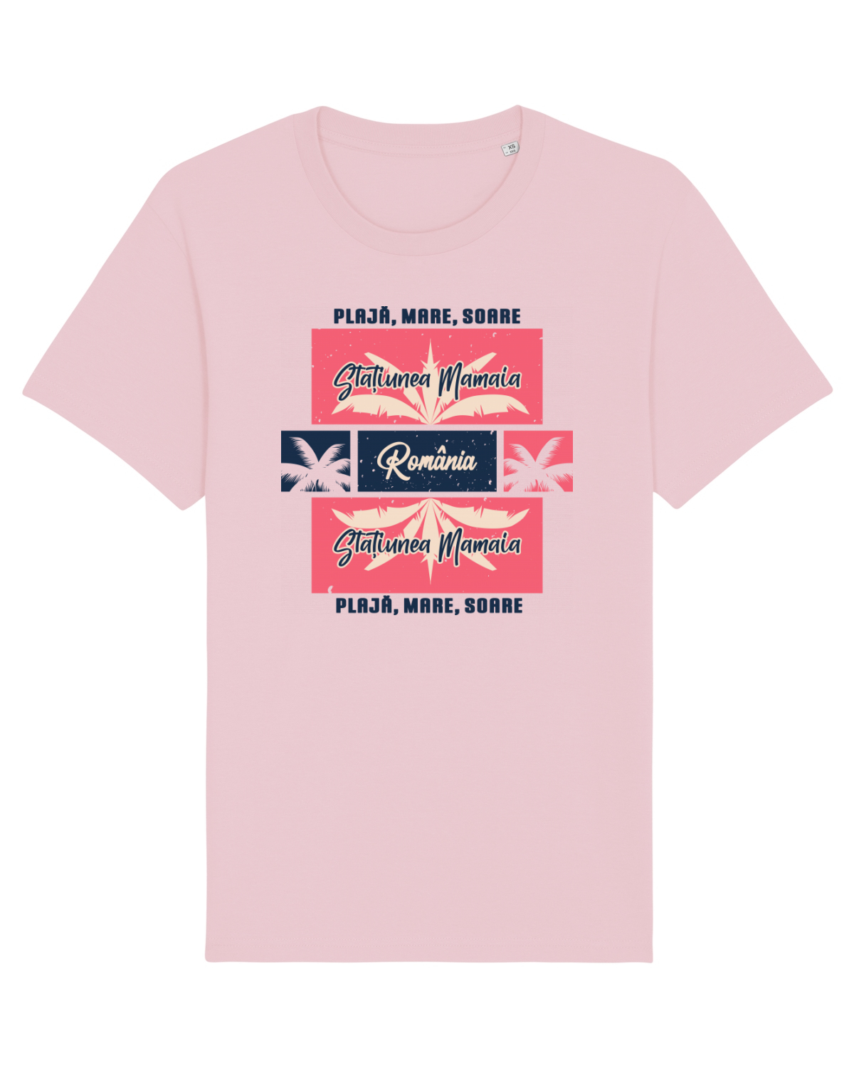 Tricou mânecă scurtă Unisex Rocker Cotton Pink