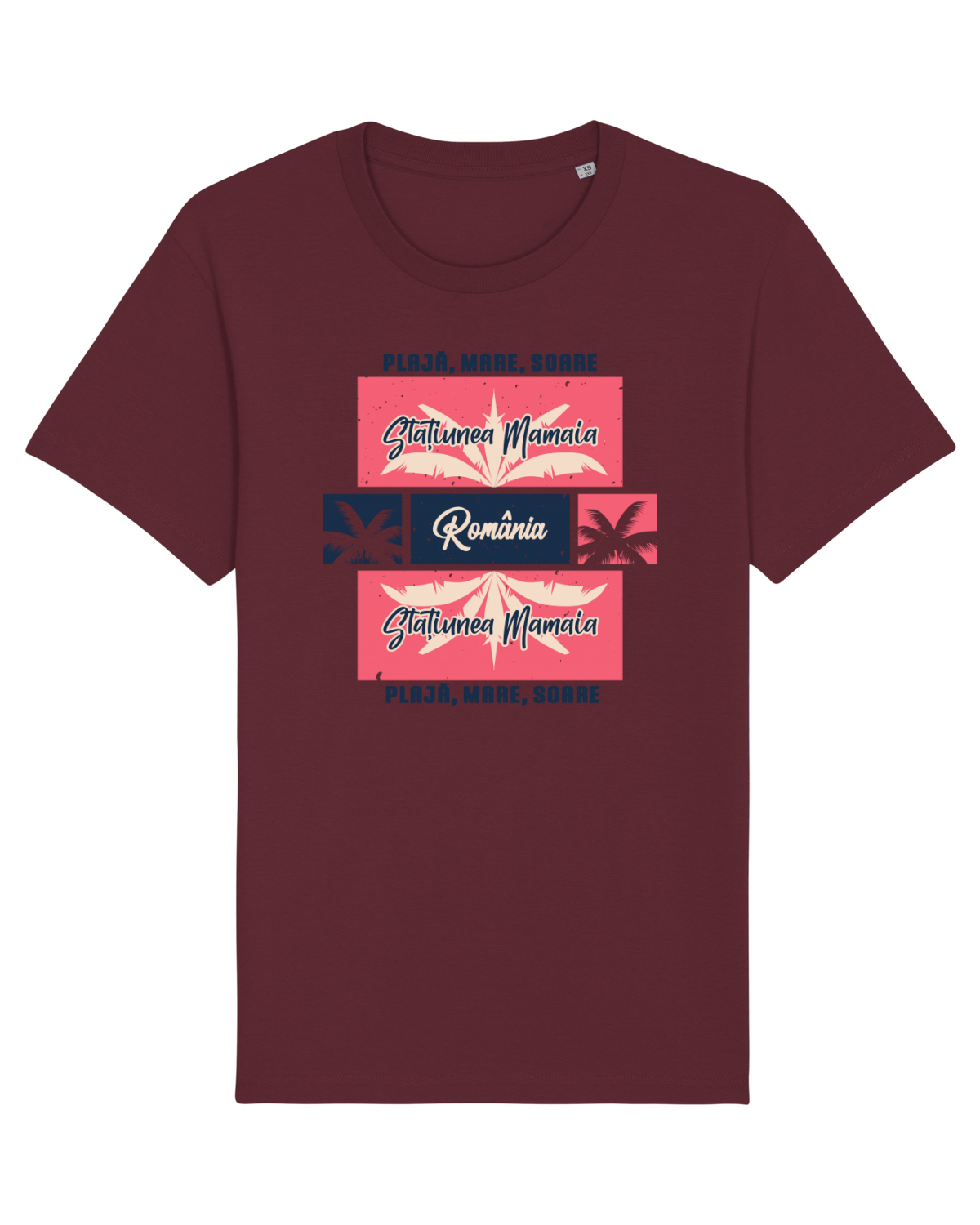 Tricou mânecă scurtă Unisex Rocker Burgundy