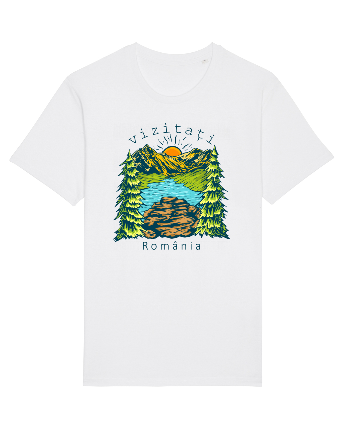 Tricou mânecă scurtă Unisex Rocker White