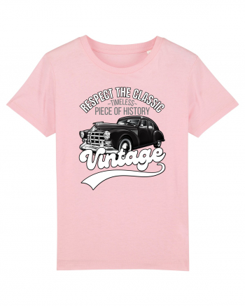 Vintage Classic Car Cotton Pink