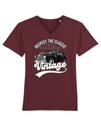 Vintage Classic Car Burgundy