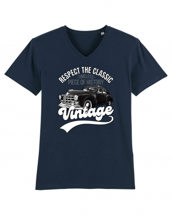 Vintage Classic Car French Navy