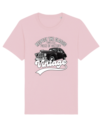 Vintage Classic Car Cotton Pink