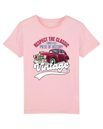 Vintage Classic Car Cotton Pink