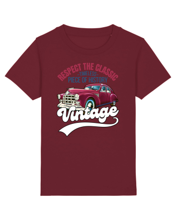 Vintage Classic Car Burgundy