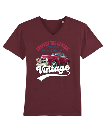 Vintage Classic Car Burgundy