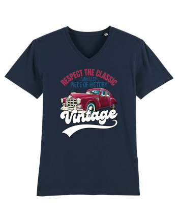 Vintage Classic Car French Navy