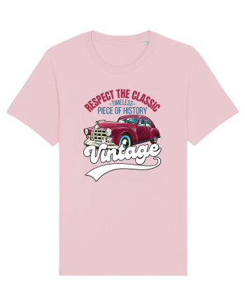 Vintage Classic Car Cotton Pink