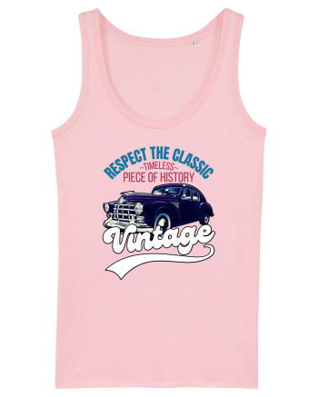 Vintage Classic Car Cotton Pink