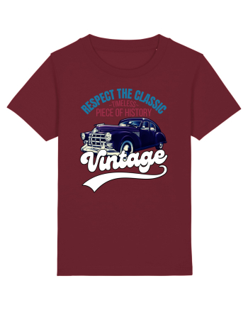 Vintage Classic Car Burgundy