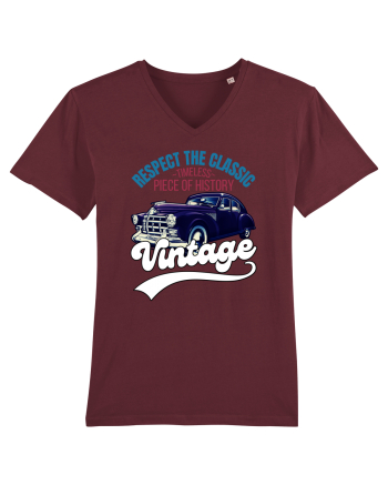 Vintage Classic Car Burgundy