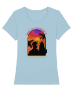 Vacation Mode On Tricou mânecă scurtă guler larg fitted Damă Expresser