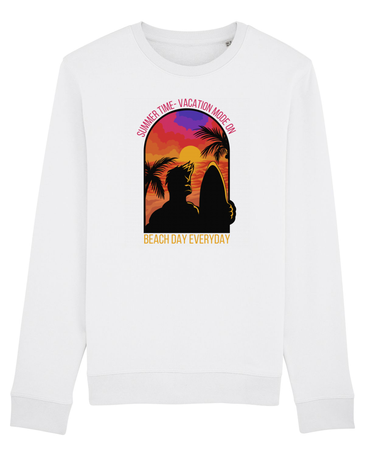 Bluză mânecă lungă Unisex Rise White