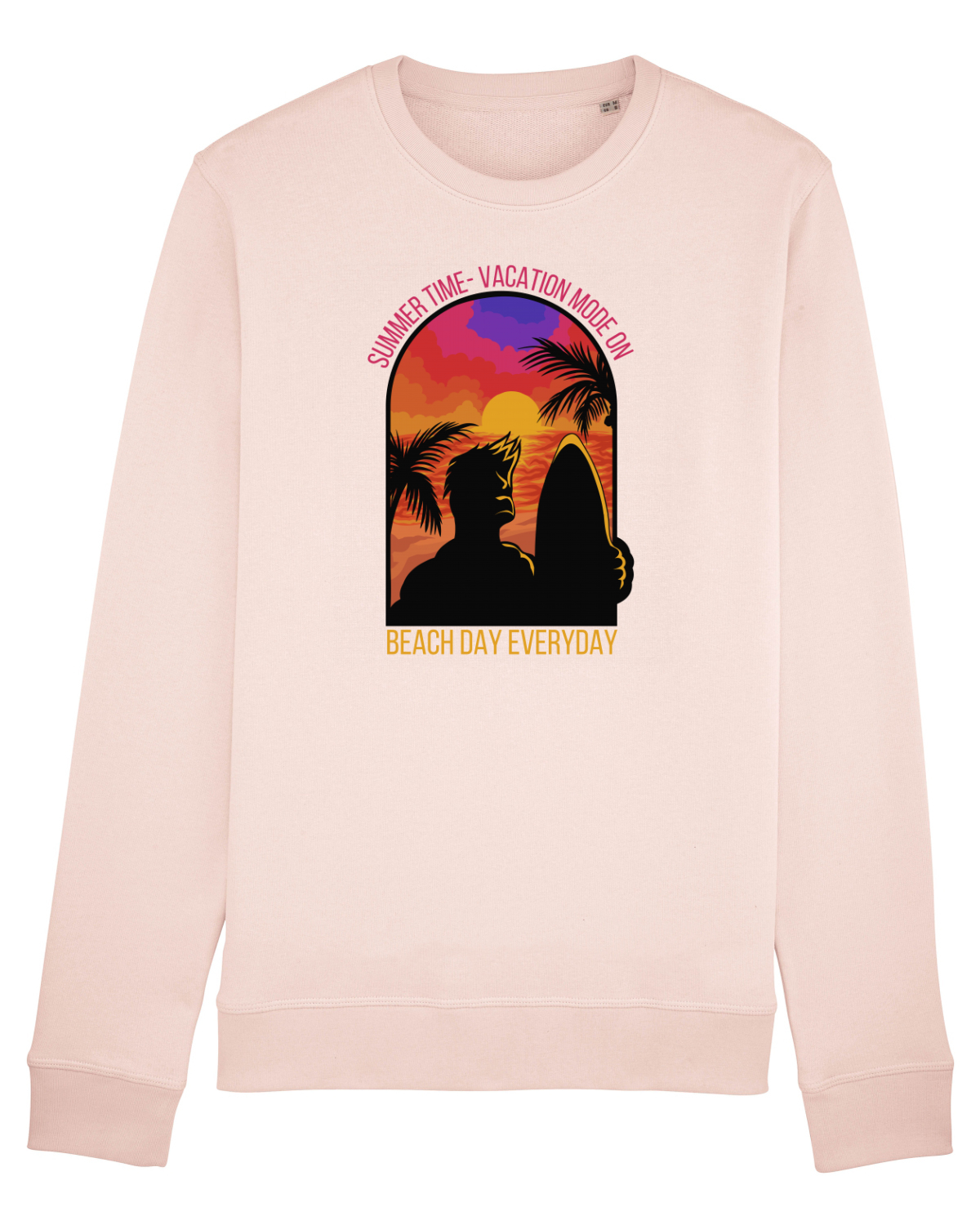Bluză mânecă lungă Unisex Rise Candy Pink
