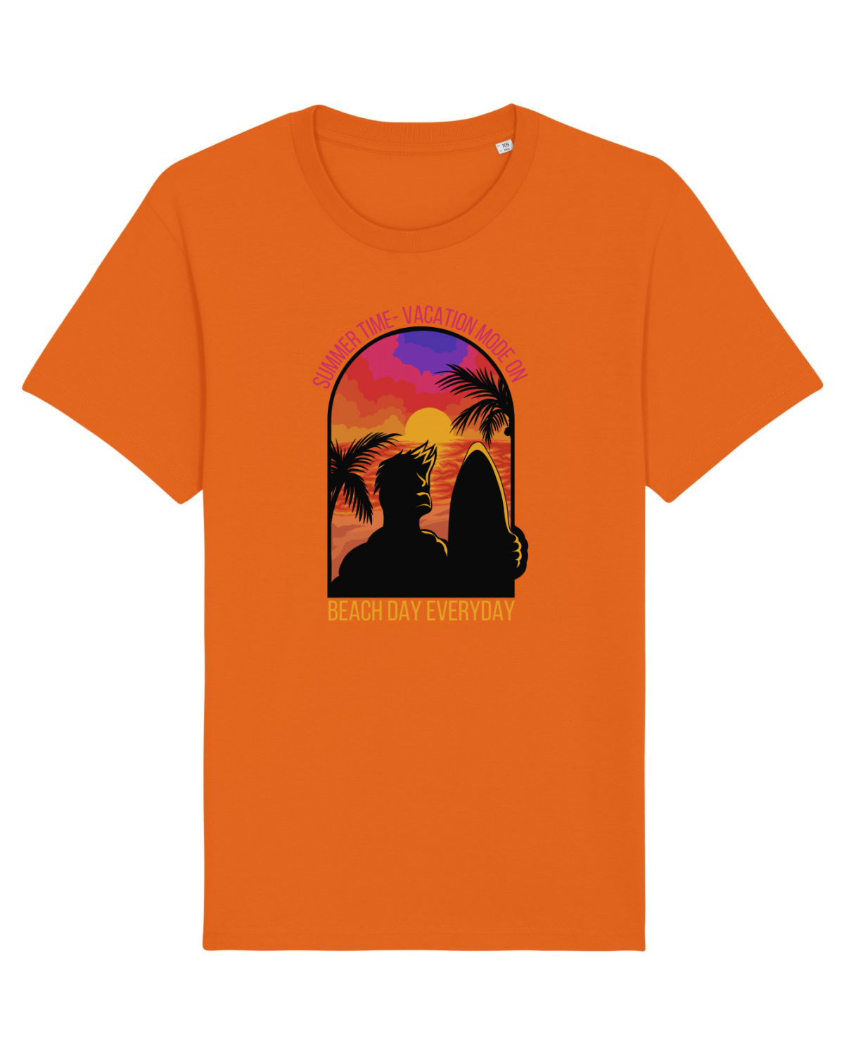 Tricou mânecă scurtă Unisex Rocker Bright Orange
