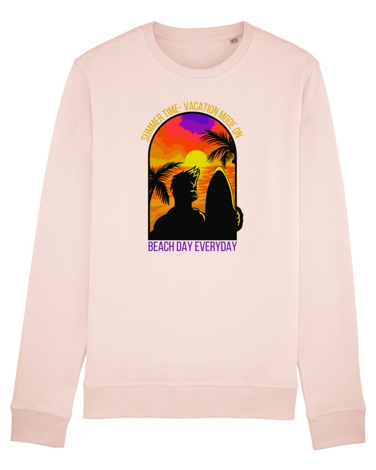 Bluză mânecă lungă Unisex Rise Candy Pink