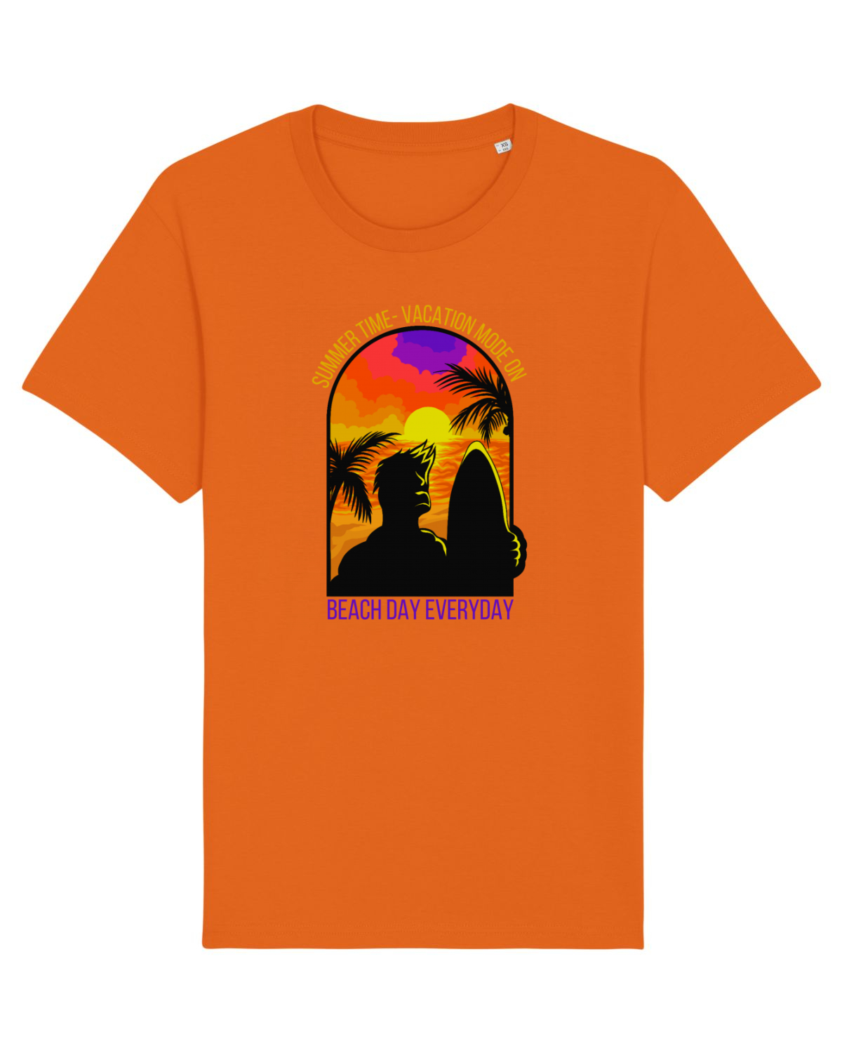 Tricou mânecă scurtă Unisex Rocker Bright Orange