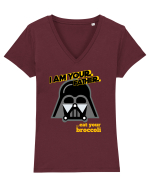 Funny Darth Vader Tricou mânecă scurtă guler V Damă Evoker